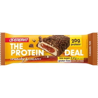 barrita con proteínas Enervit Sport caramel fun sin gluten envase 55 g - Enervit
