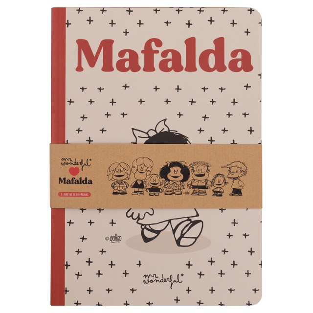 Imagem 0 de Conjunto de 3 cadernos A5 Mr Wondeful: MAFALDA