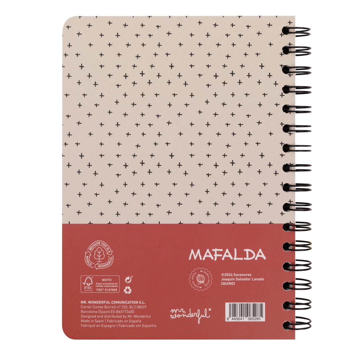 Libreta A5 Mr Wonderful: MAFALDA 2