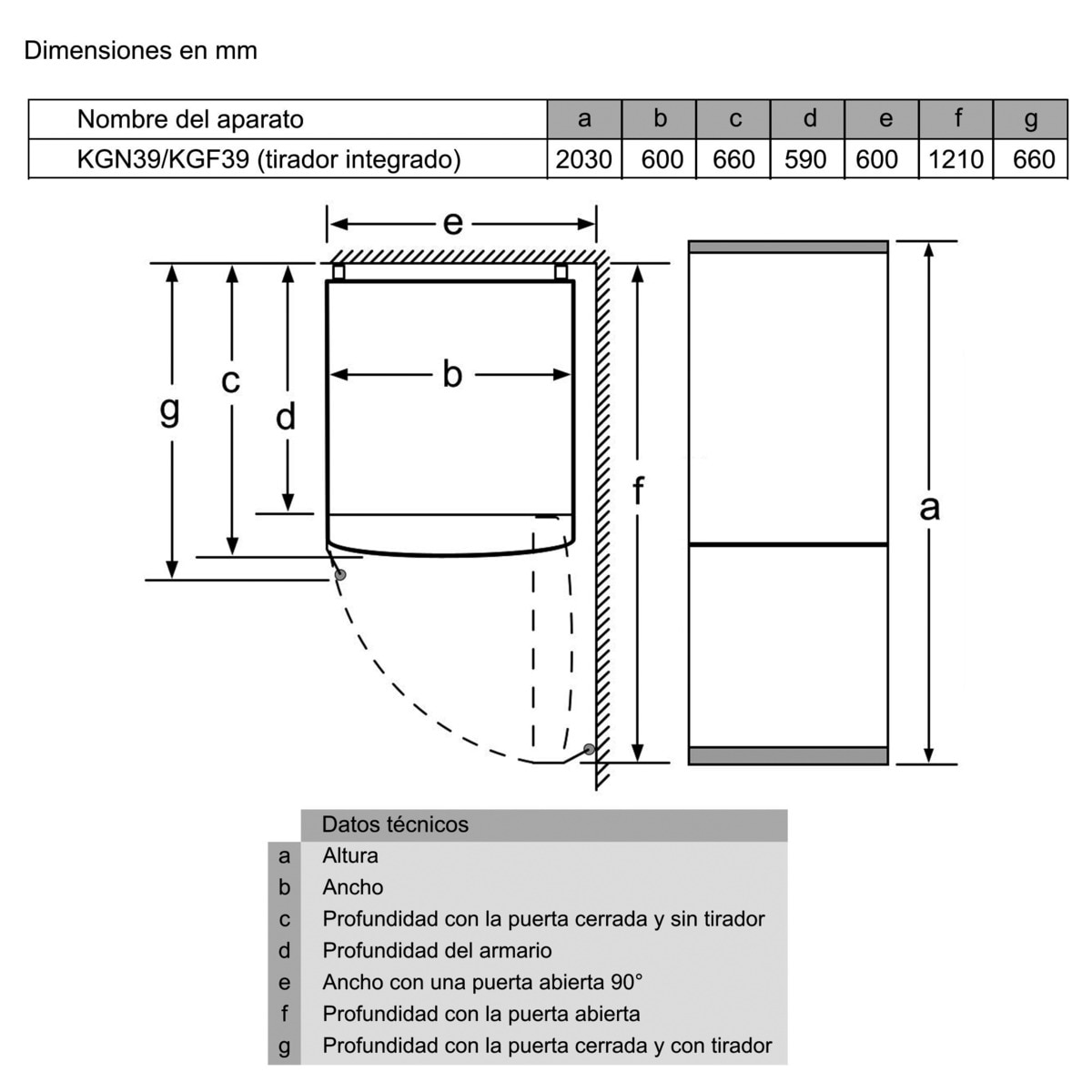 Frigorífico Combi Bosch No Frost - KGN39VIEA Acero Inox-3