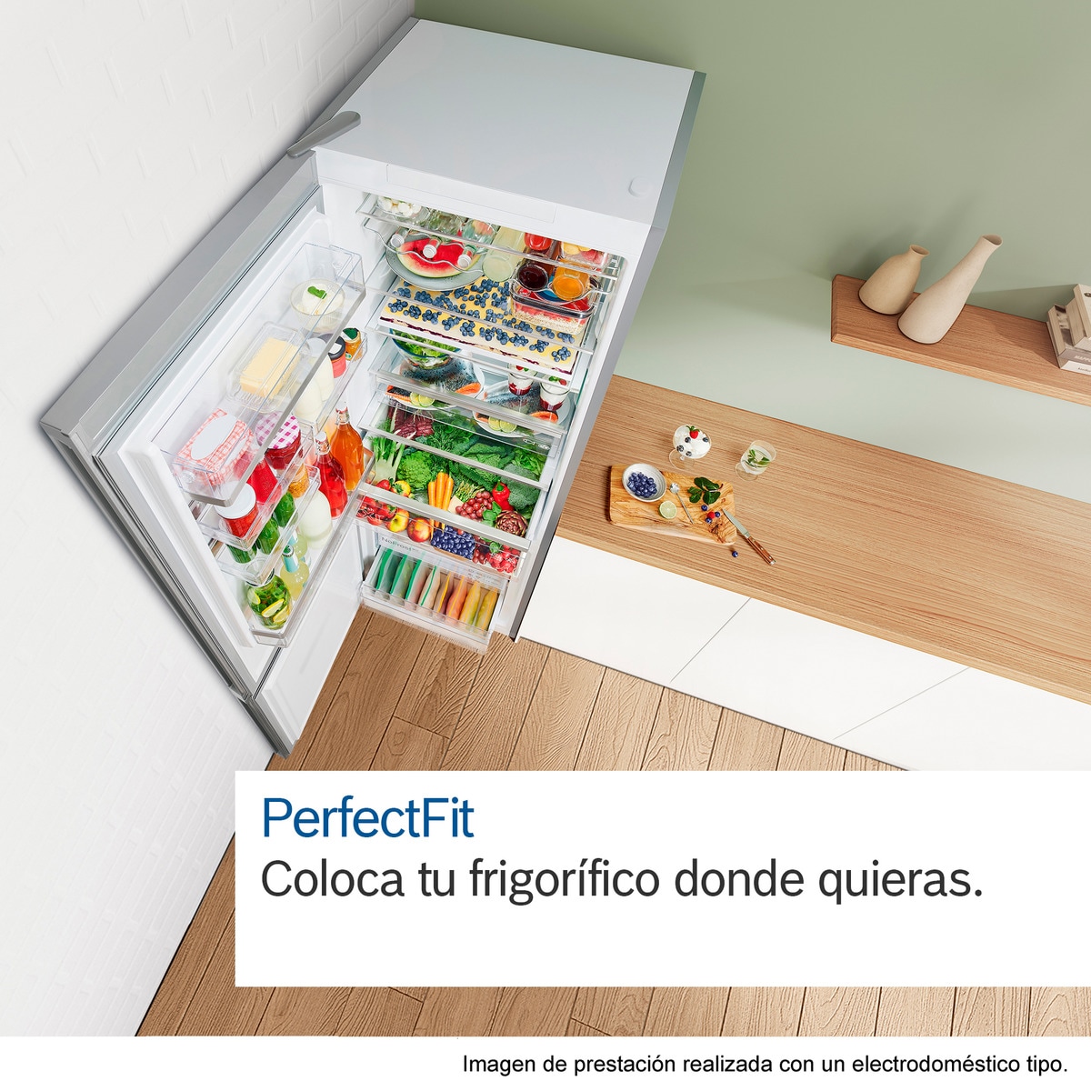 Frigorífico Combinado Bosch Série 4 KGN366ICF VitaFresh PerfectFit e No Froste de 186 cm - Inox Anti-dedadas Inox-8