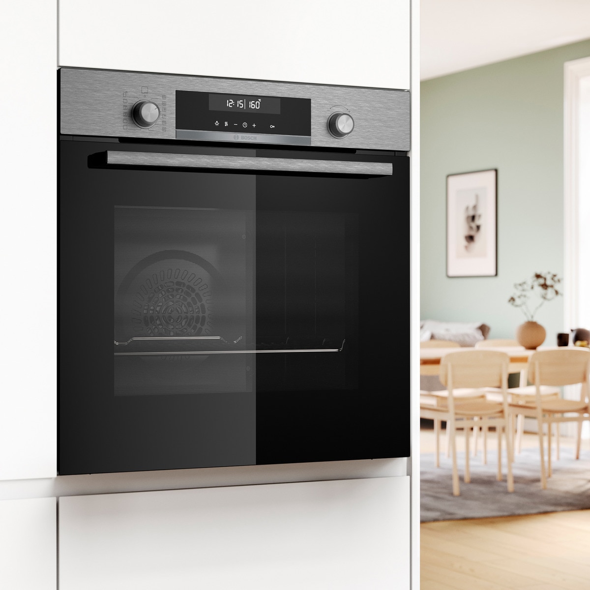 Forno Multifunções Bosch Serie 6 HBG578ES7 Pirolítico e de 71 Litros - Inox e Preto Inox/Preto-3