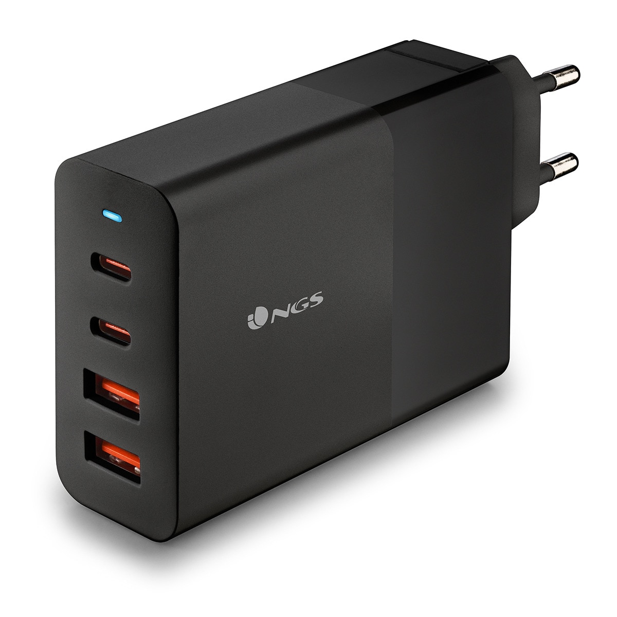 Cargador NGS BUD 100W 2xUSB-C GaN Negro-1