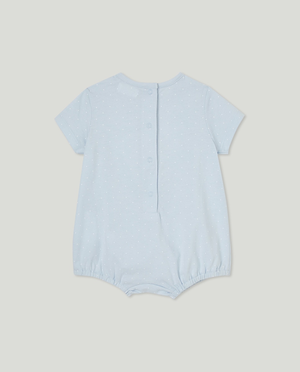 Babygrow Curto de Bebé Azul-2
