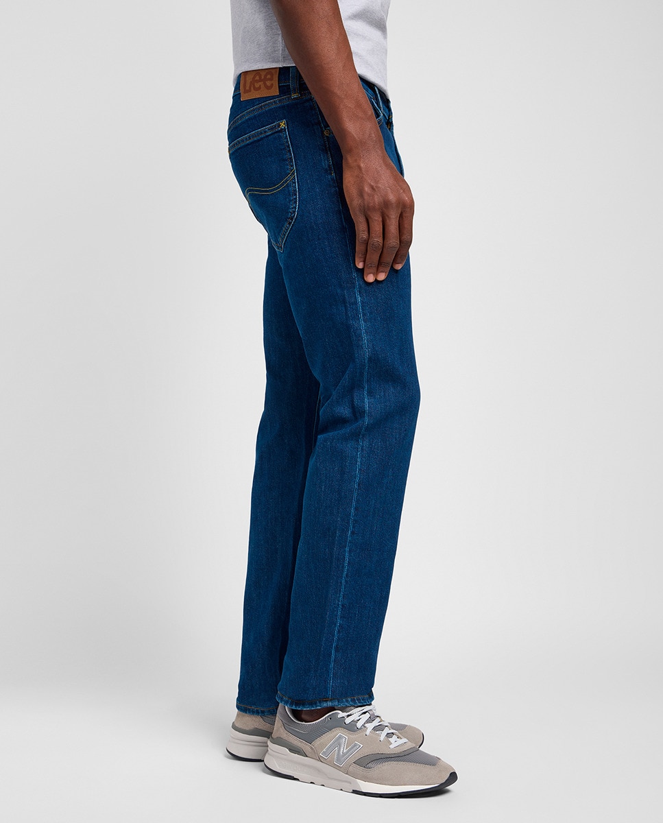 Jeans de 5 Bolsos Daren Zip Azul-4