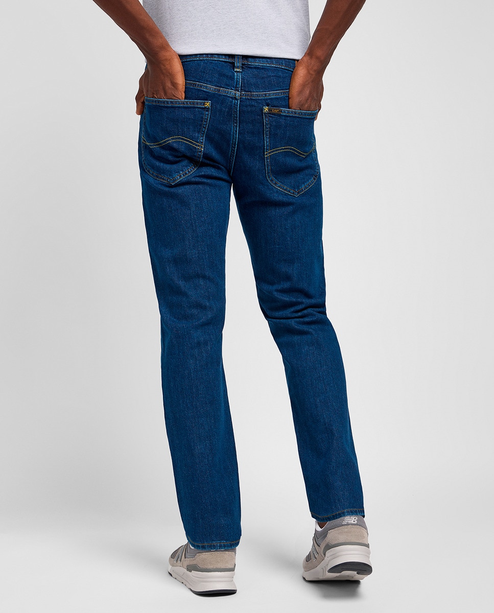 Jeans de 5 Bolsos Daren Zip Azul-3