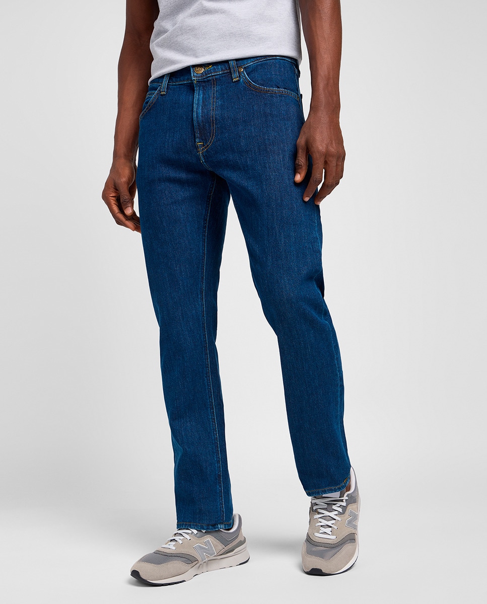 Jeans de 5 Bolsos Daren Zip Azul-2