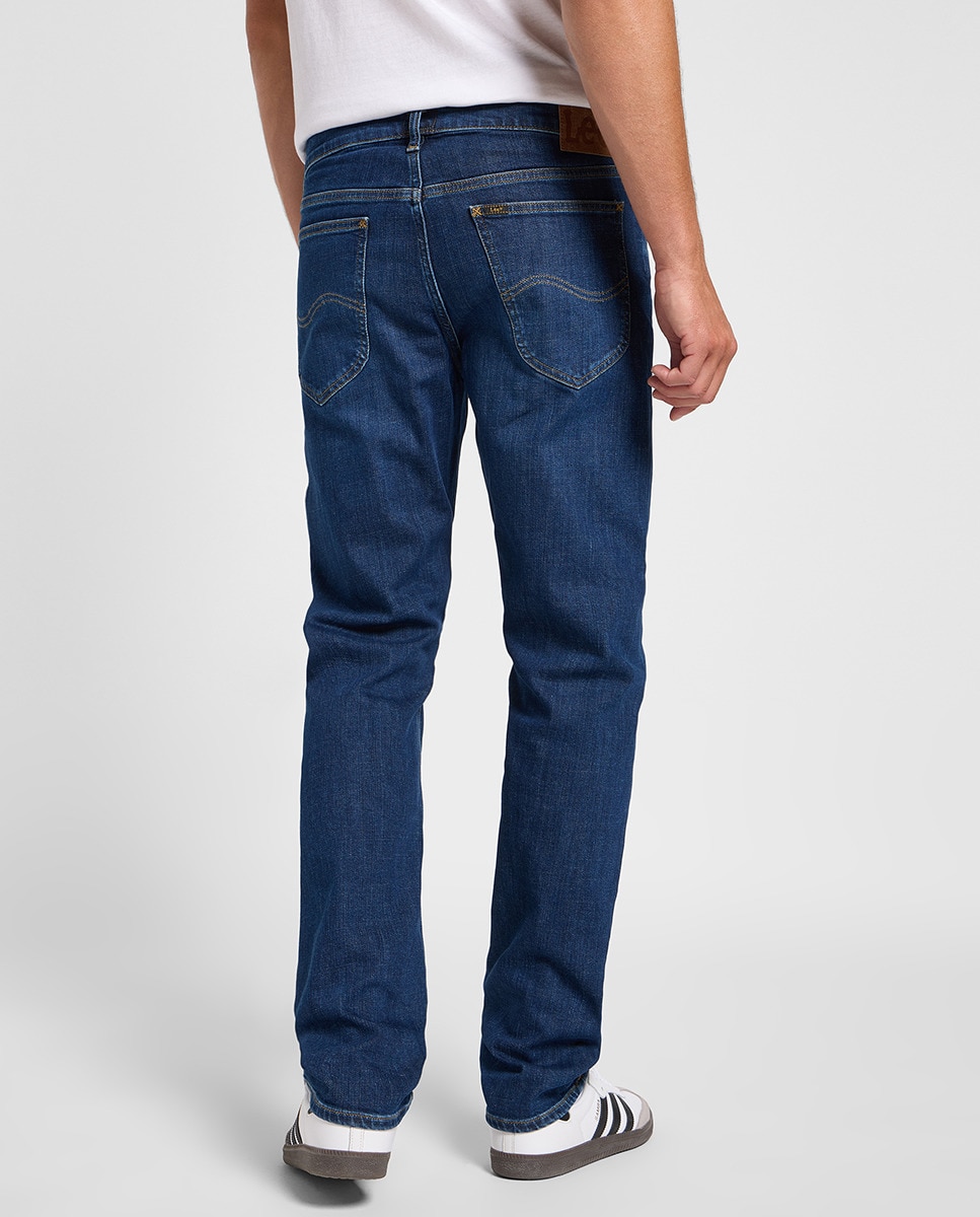 Jeans de 5 Bolsos Daren Zip Azul-3