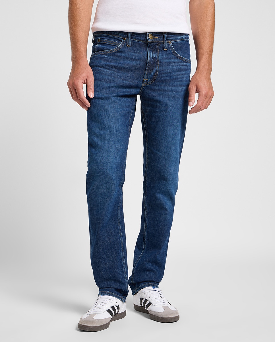 Jeans de 5 Bolsos Daren Zip Azul-2