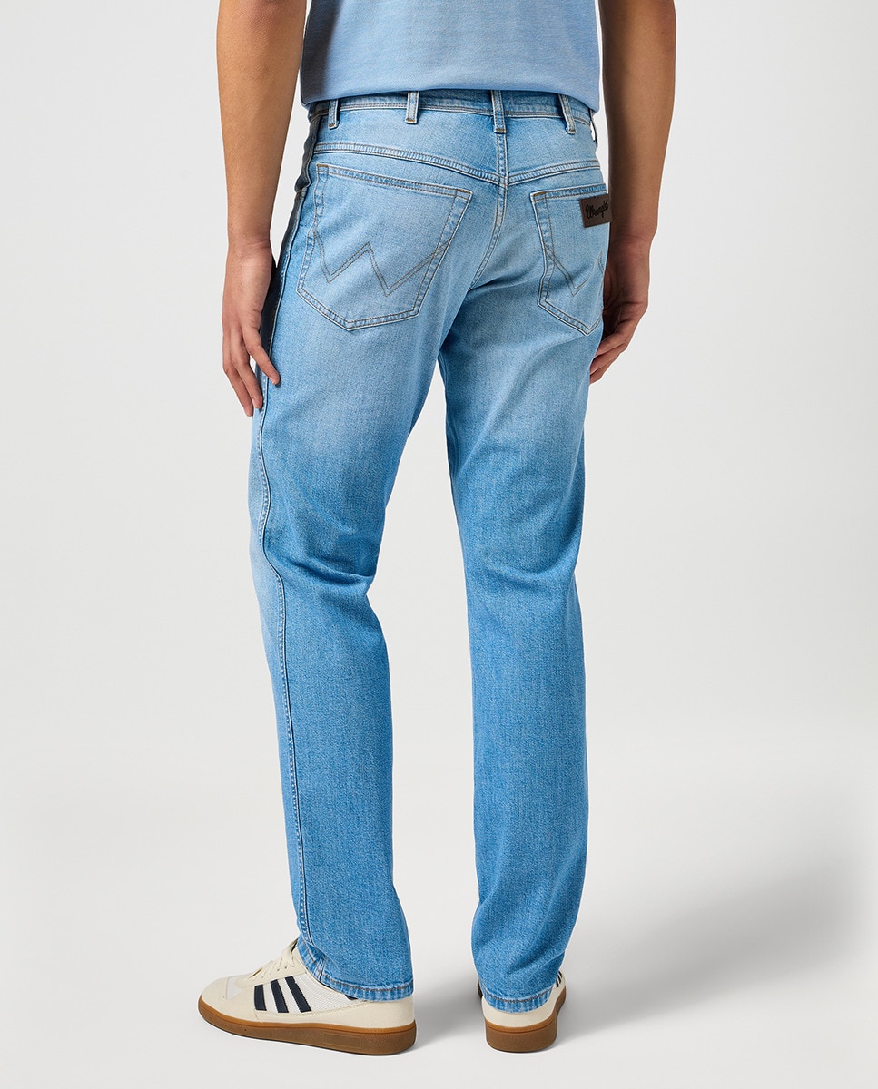 Jeans de 5 Bolsos Texas Slim Azul-claro-3