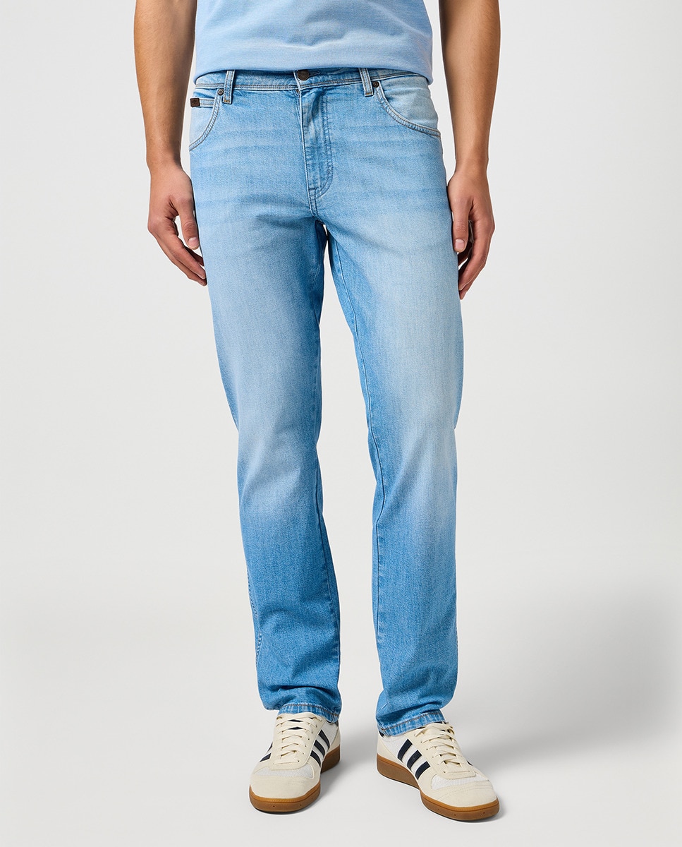 Jeans de 5 Bolsos Texas Slim Azul-claro-2