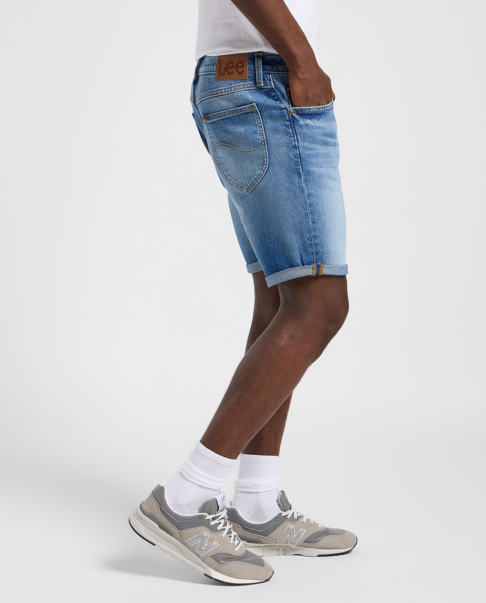 Bermudas de 5 Bolsos Rider Short Azul-4