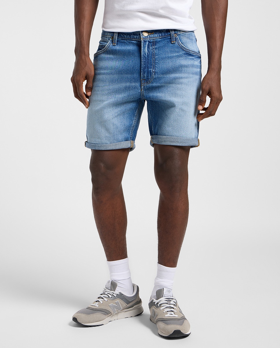 Bermudas de 5 Bolsos Rider Short Azul-2