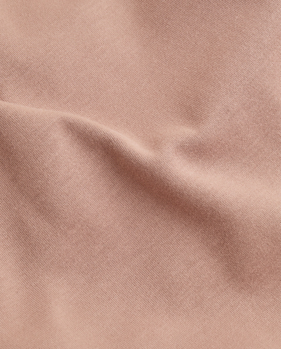 Sweatshirt com Capuz e Monograma Castanho-claro-6