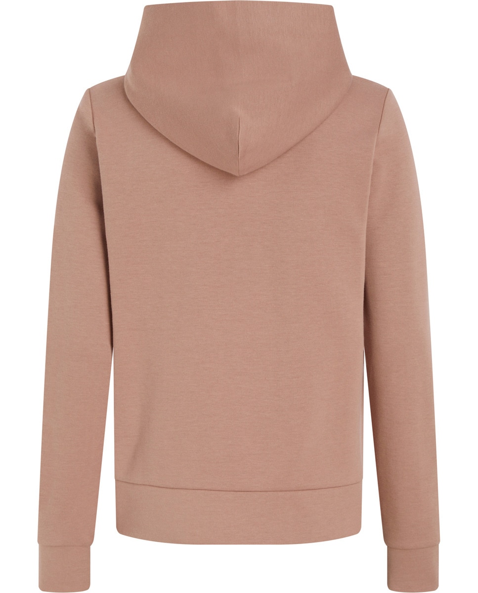 Sweatshirt com Capuz e Monograma Castanho-claro-5