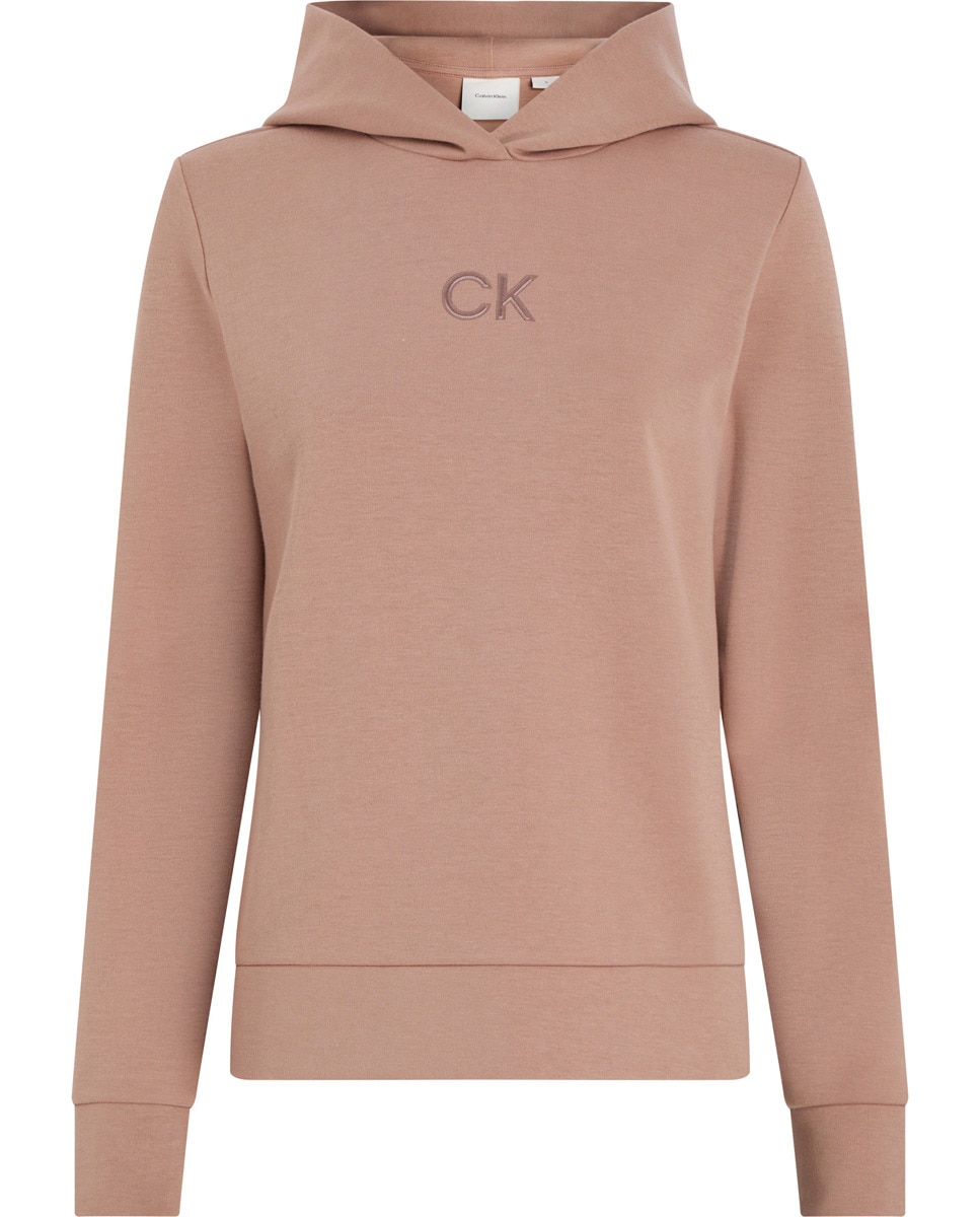 Sweatshirt com Capuz e Monograma Castanho-claro-4