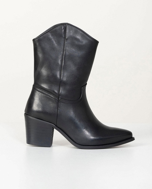 Imagen 0 de Bota piel tacón campera de mujer