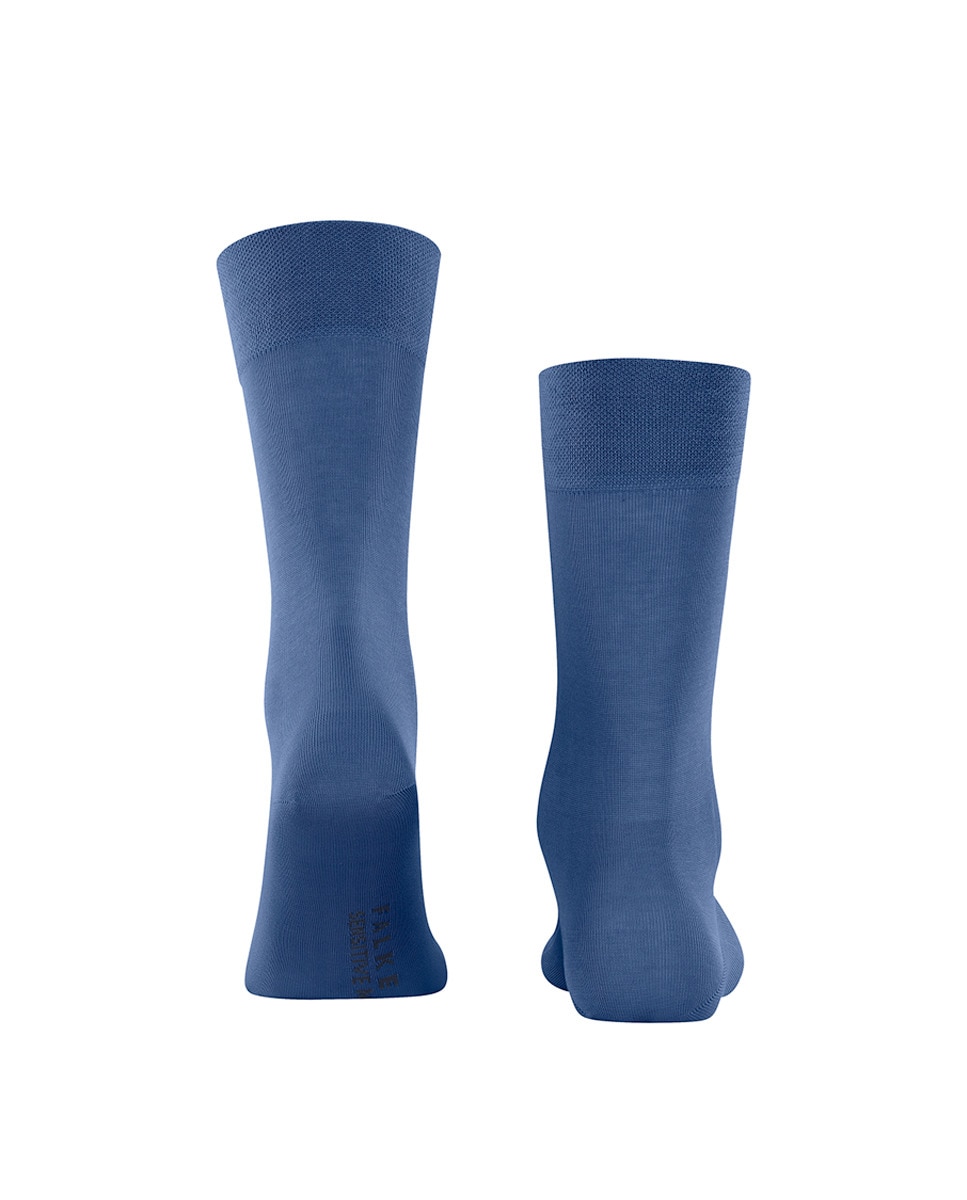 Calcetín caballero sensitive de algodón mercerizado - Falke - Azul Azul-3