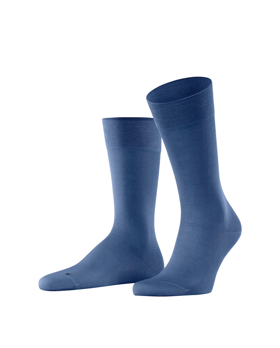 Calcetín caballero sensitive de algodón mercerizado - Falke - Azul Azul-2