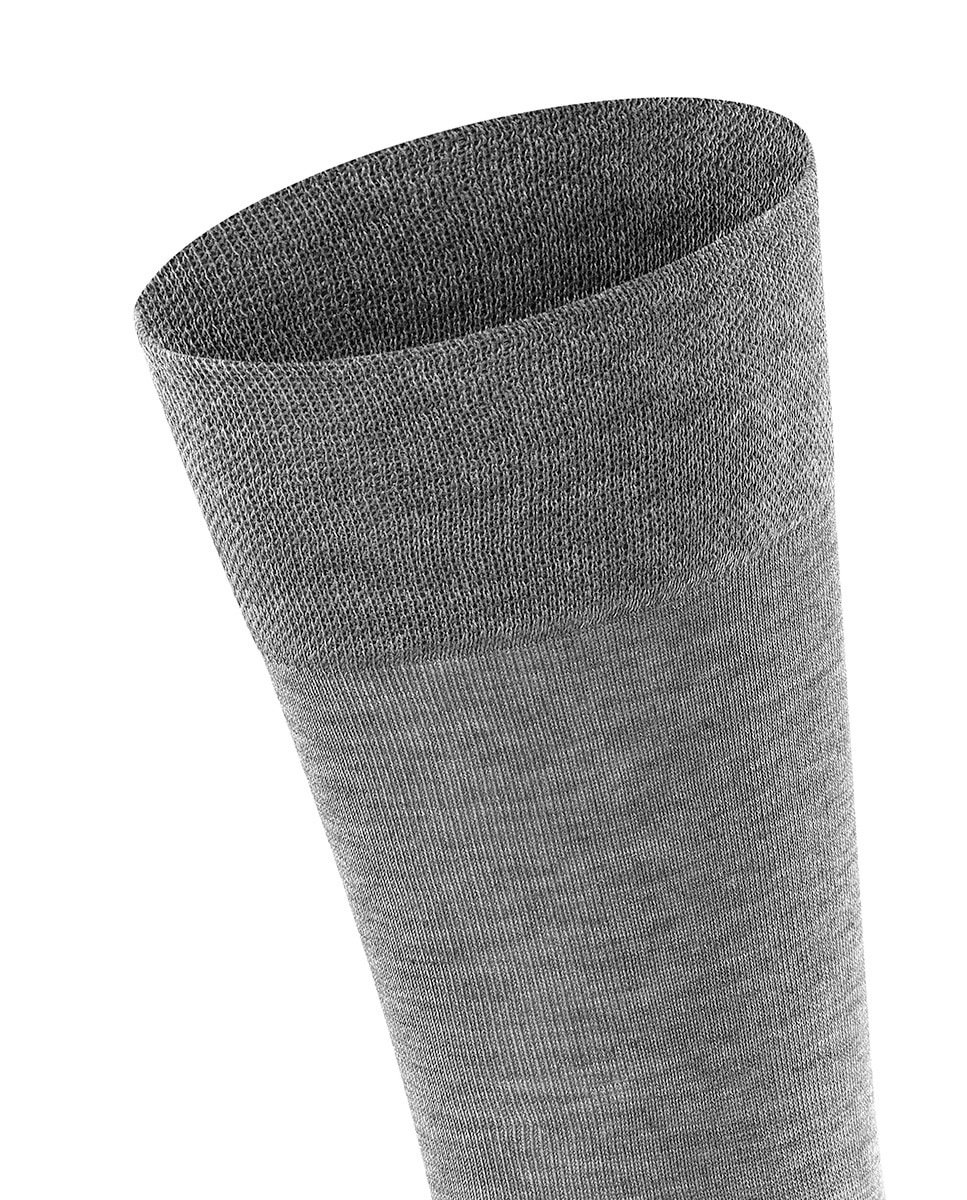 Meias Sensitive de Algodão Mercerizado Cinzento-claro-5
