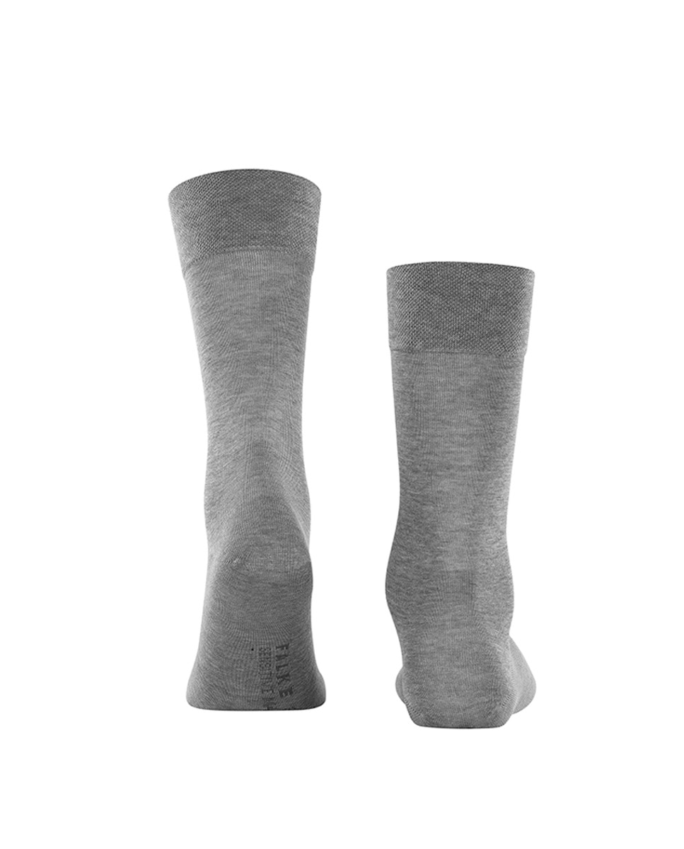 Meias Sensitive de Algodão Mercerizado Cinzento-claro-3