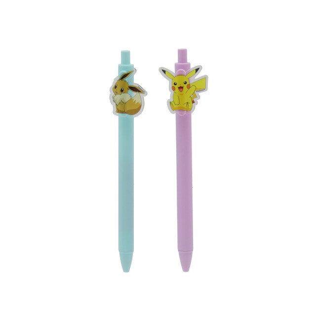 Imagen 0 de Set de 2 boligrafos con clip decorado Pokémon Flowers CyP Brands beige malva multicolor