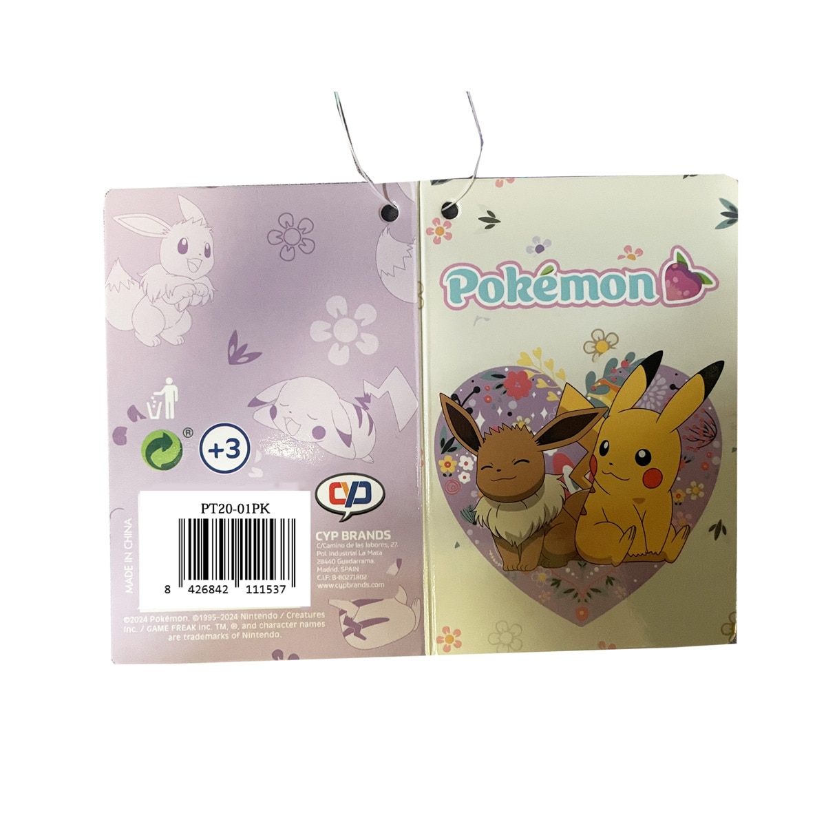 Portatodo cilindrico Pokémon Flowers CyP Brands beige malva multicolor Beige-4