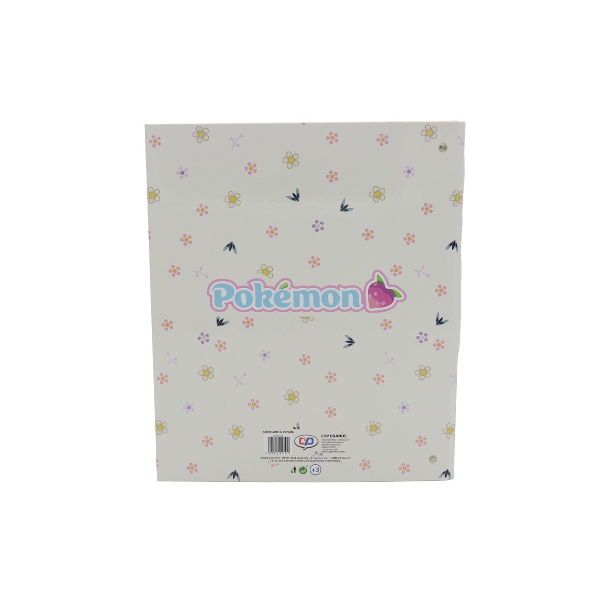 Pasta de 4 argolas DinA4 Pokémon Flowers CyP Marcas bege malva multicolorido Bege-2