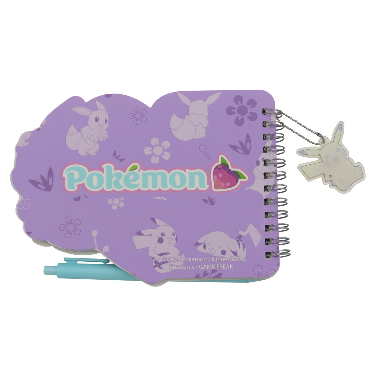 Set libreta con espiral y boligrafo Pokémon Flowers CyP Brands beige malva multicolor Beige-2