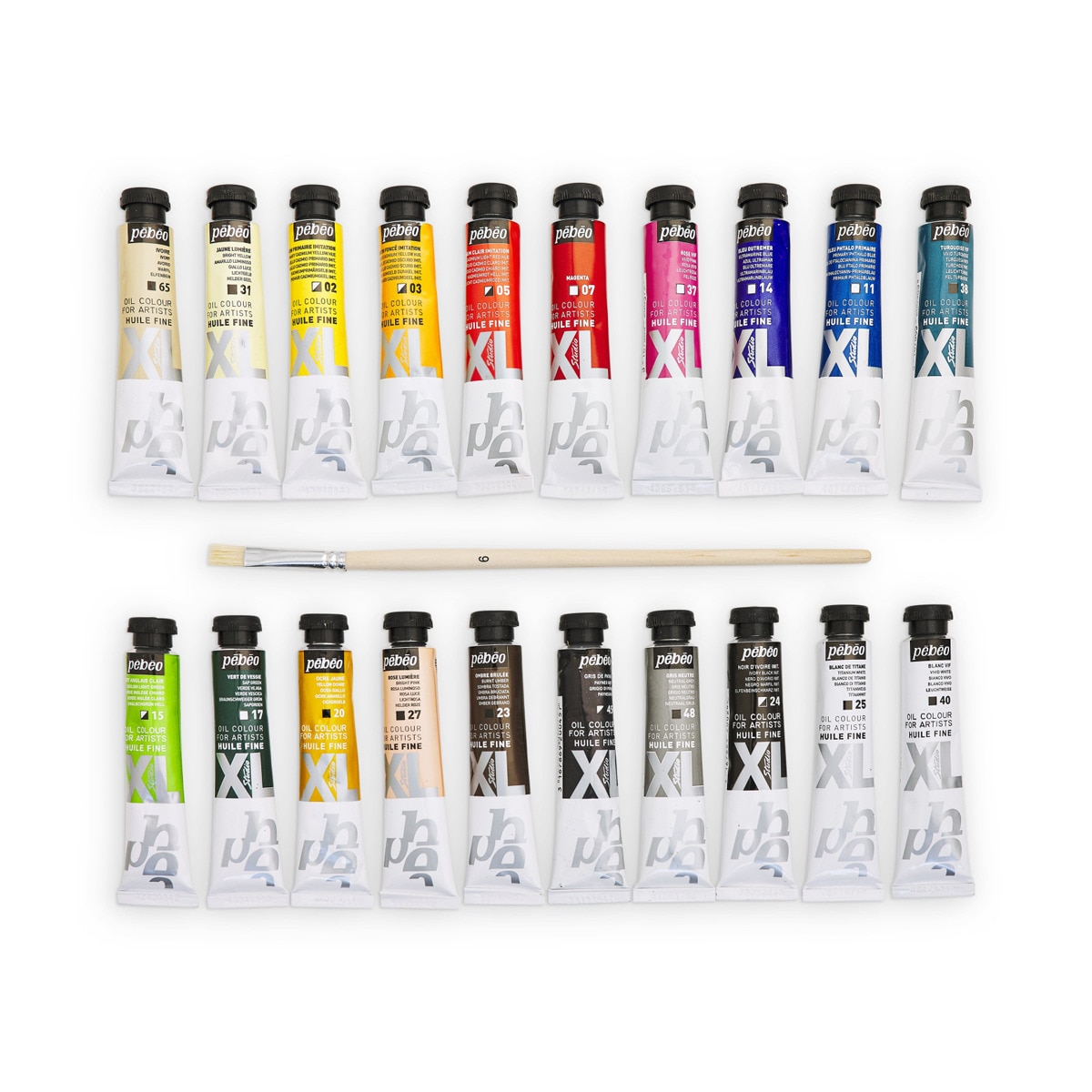 Pack Oleo XL 20 tubos 20ml surtidos con brocha 3