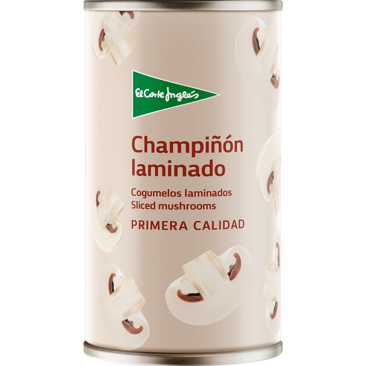 champiñón laminado lata 185 g neto escurrido