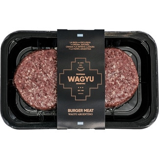 burger meat de vacuno de raza Wagyu argentino sin gluten 2 unidades bandeja 300 g - Pampeana
