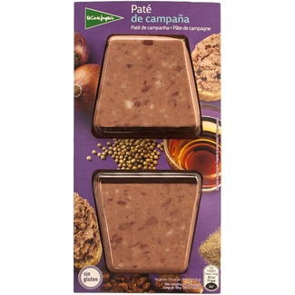 paté de campaña sin gluten pack 2 x 50 g envase 100 g - El Corte Ingles