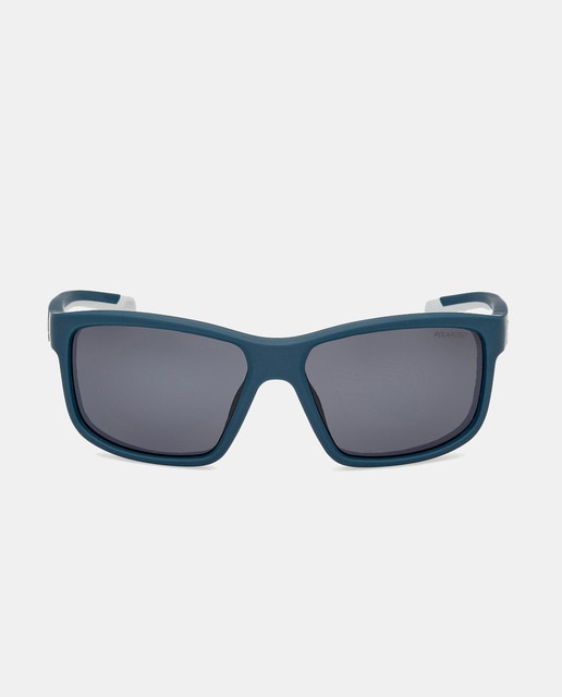 Imagen 0 de Gafas de sol de hombre rectangulares en inyectado con lente polarizada en blanco