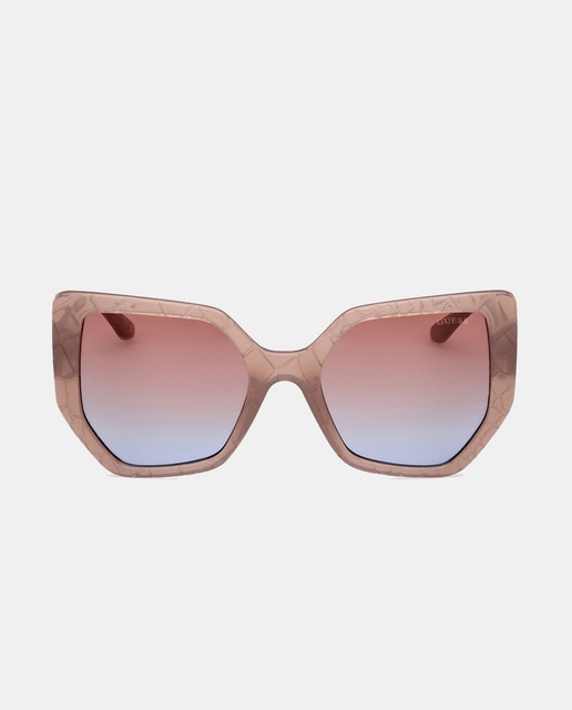 Imagen 0 de Gafas de sol de mujer geométricas en inyectado con lente degradada en beige