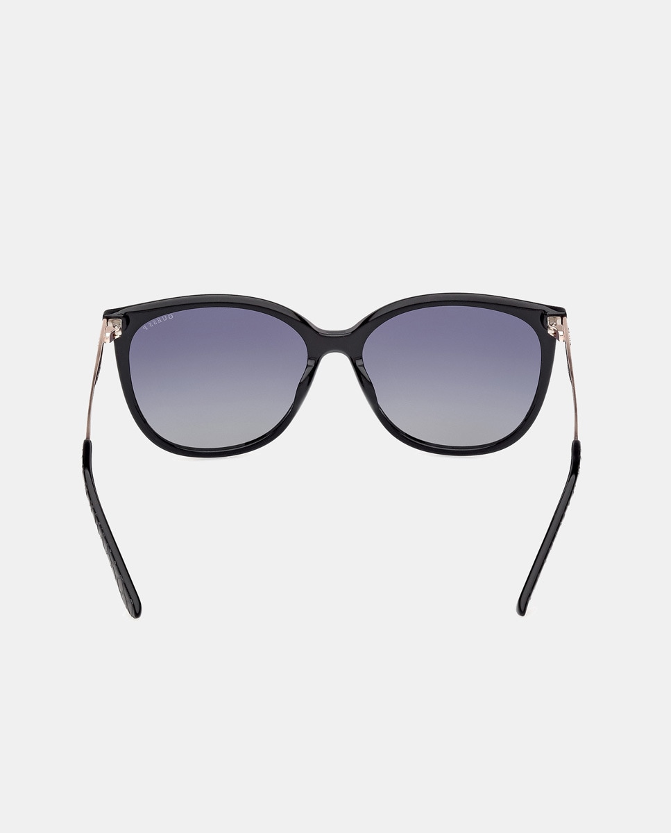 Óculos de Sol Quadrados Injetados com Lente Polarizada - Preto Preto-4