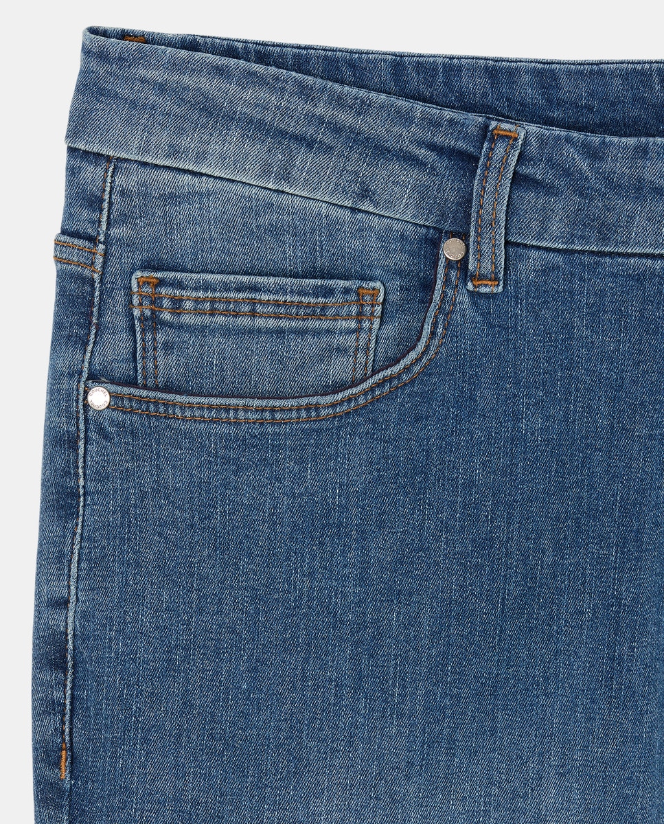Jeans Candice à Boca de Sino Azul-médio-5