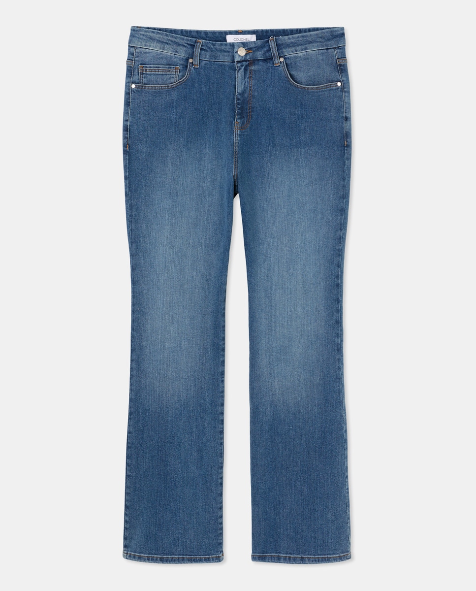 Jeans Candice à Boca de Sino Azul-médio-4