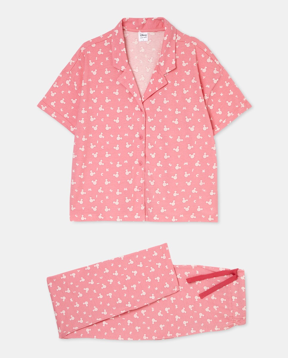 Pijama Mickey Cabeças 230 Rosa Escuro-3