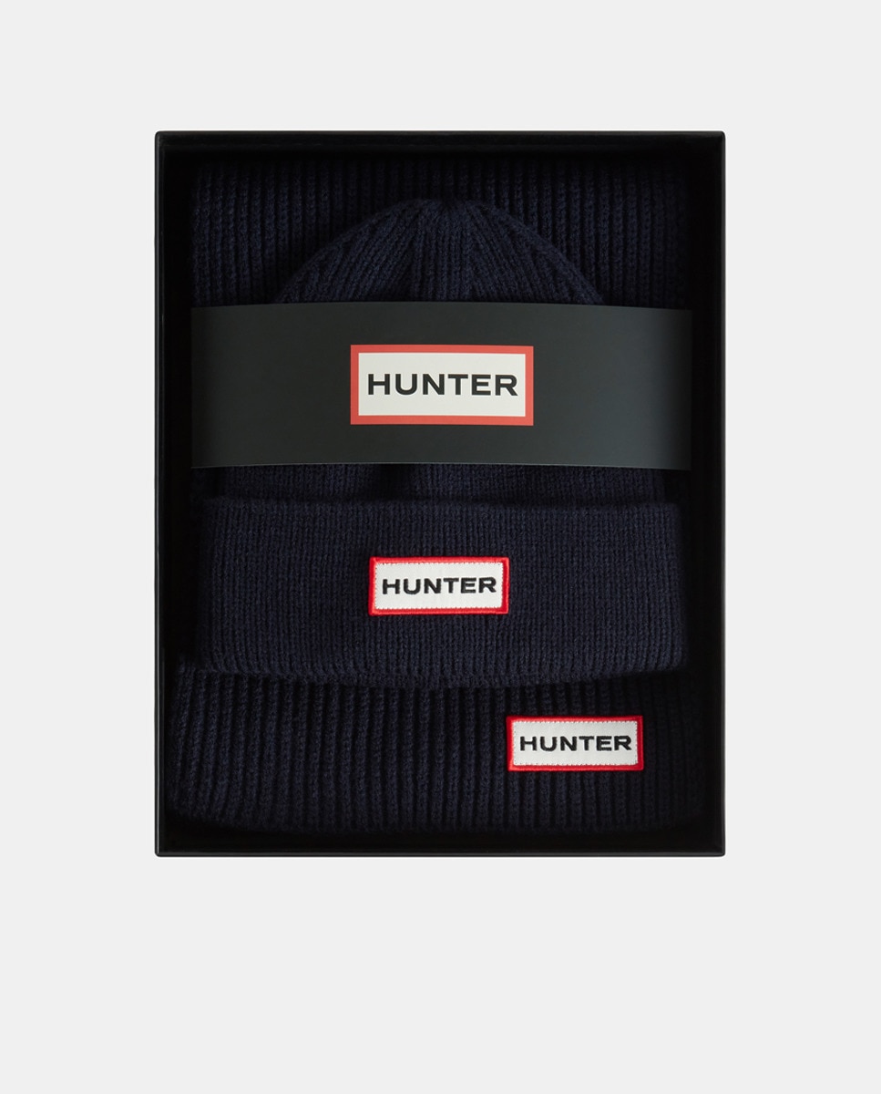 Conjunto de Gorro e Cachecol Jura Boxet Azul-marinho-1
