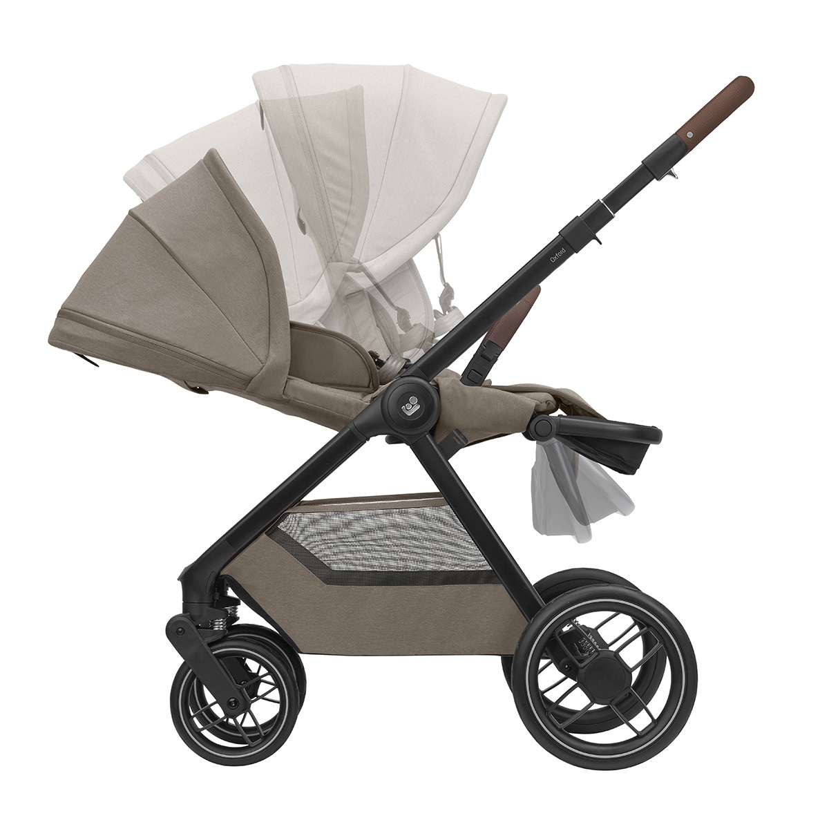 Carrinho Oxford+, 0-22 Kg, 0-4 Anos Castanho-12