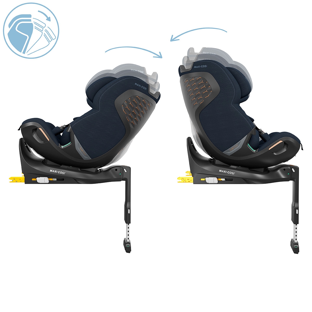 Cadeira Auto Emerald 360 Pro I-Size, 40-150 cm, 0-12 Anos Azul-escuro-19