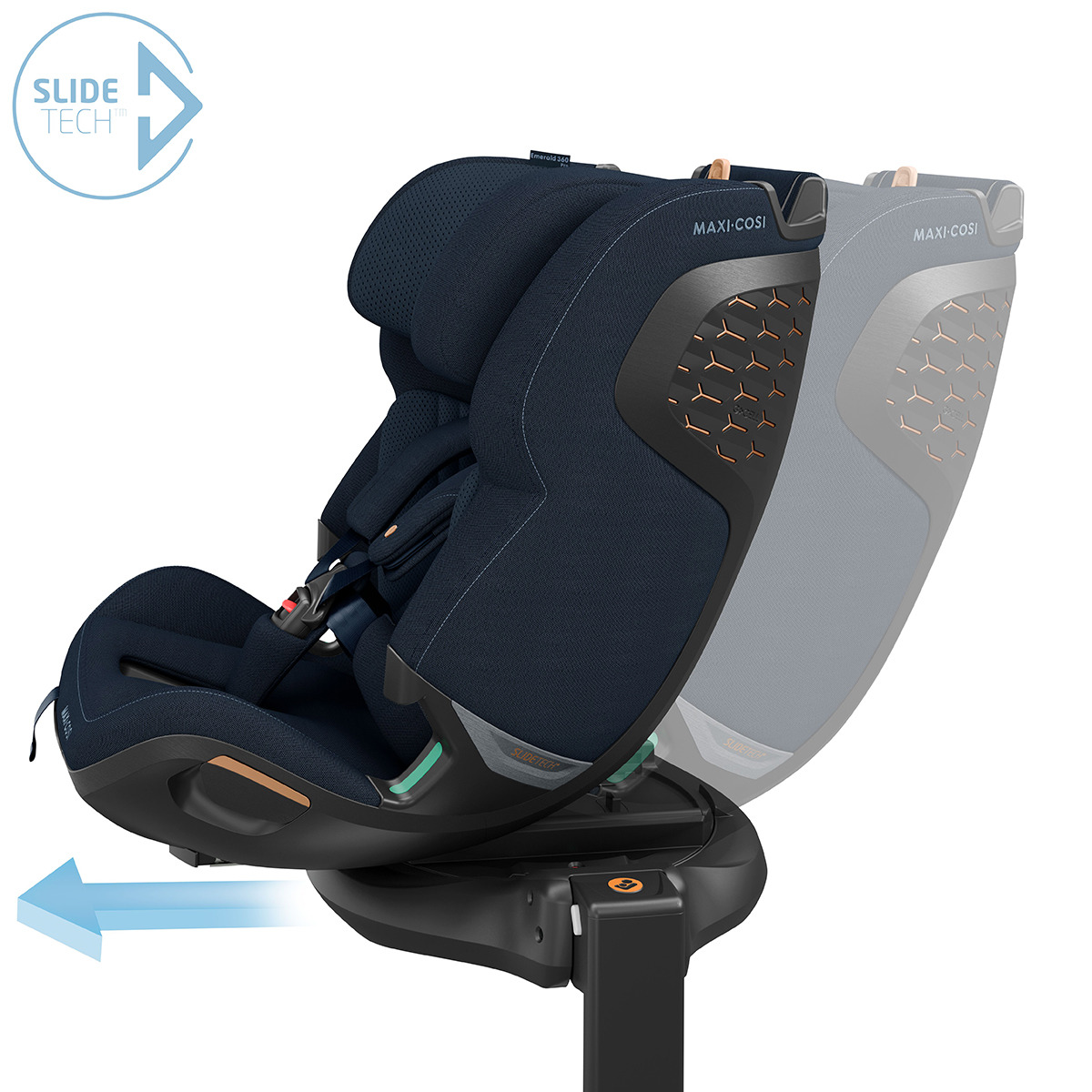Cadeira Auto Emerald 360 Pro I-Size, 40-150 cm, 0-12 Anos Azul-escuro-7