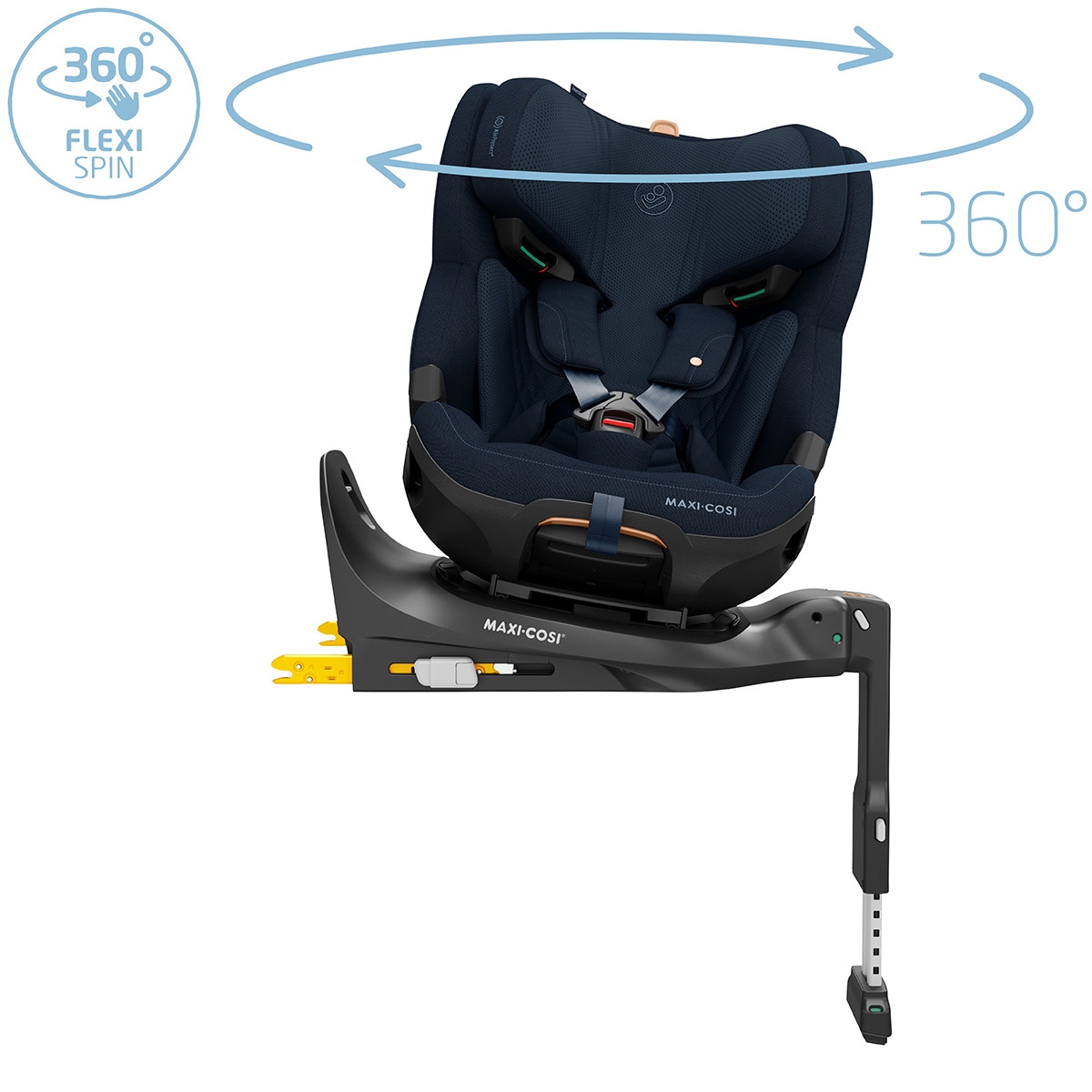 Cadeira Auto Emerald 360 Pro I-Size, 40-150 cm, 0-12 Anos Azul-escuro-25