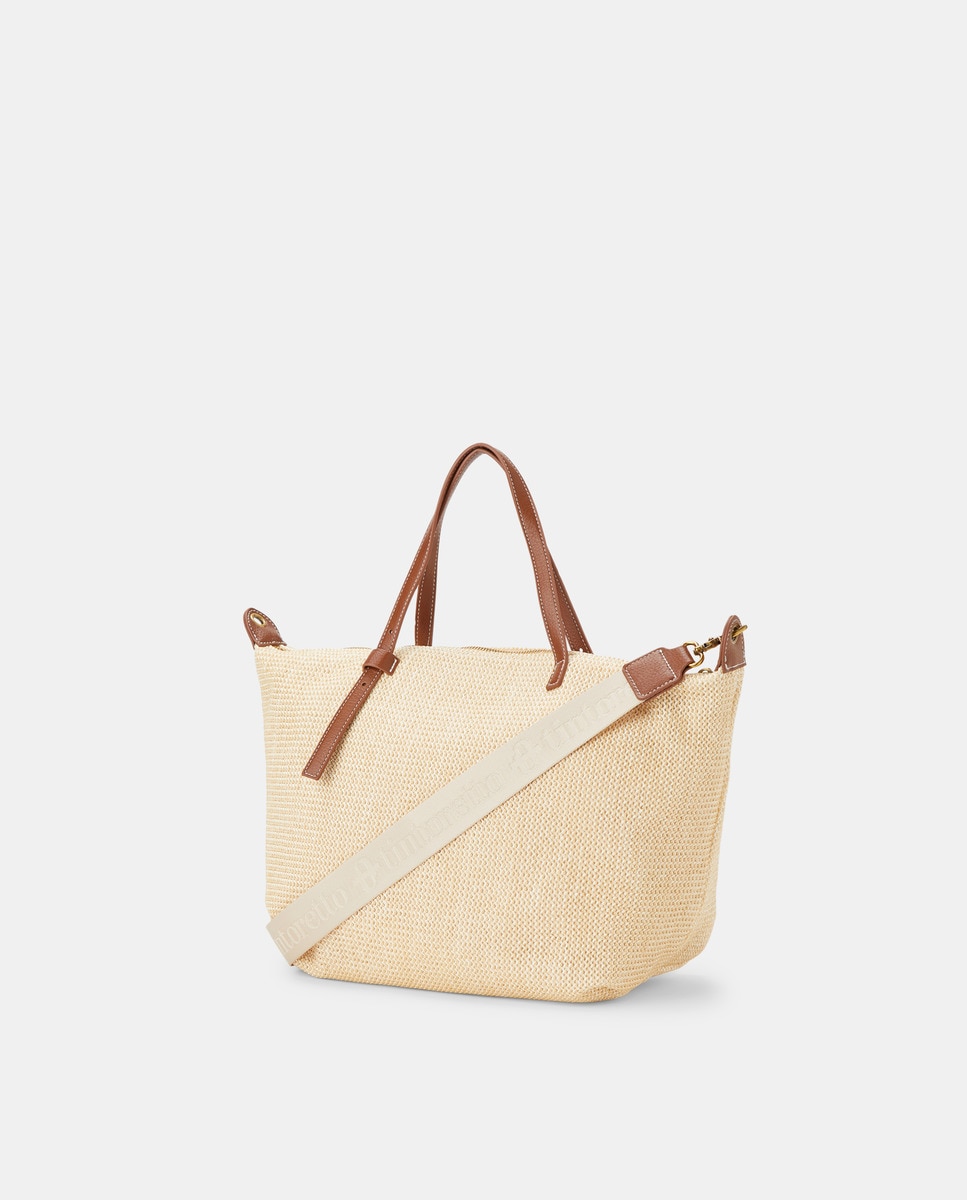 Mala Shopper de Nylon com Várias Alças Vison Claro-2