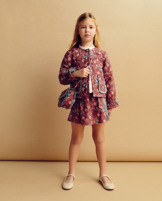 Imagen 0 de Falda lurex de niña con volante