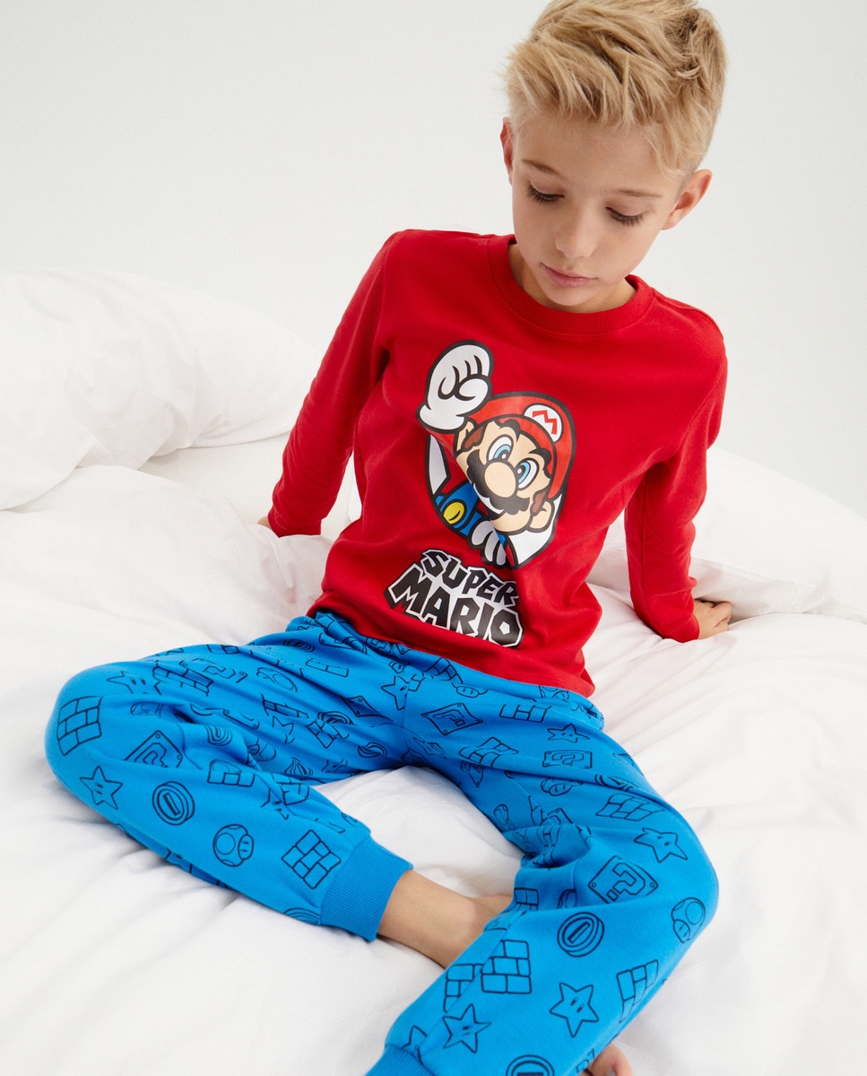 Pijama comprido Vermelho-1