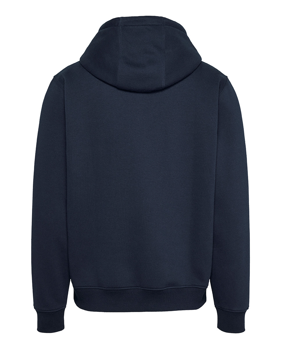 Sweatshirt com Capuz e Logótipo de Bandeira Azul-marinho-5