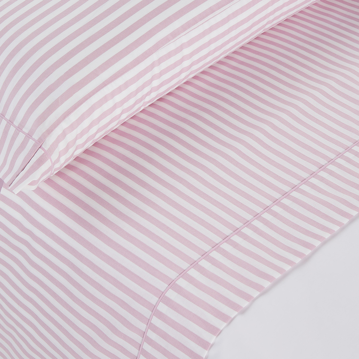 Conjunto de Lençóis com Lençol Ajustável Riscas Rosa-1