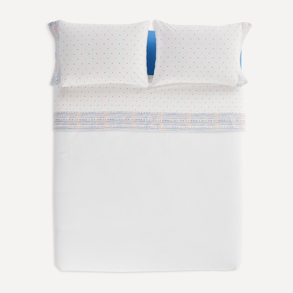 Conjunto de Lençóis com Lençol Ajustável Acapulco Azul-3